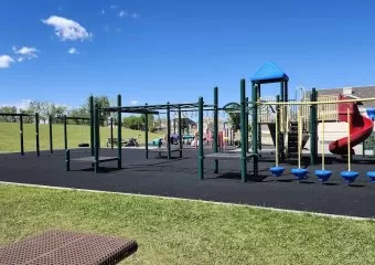 Hamptons School Park with Fitness Equipment