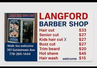 Langford barber shop