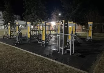 Louise Riley Park with Fitness Equipment